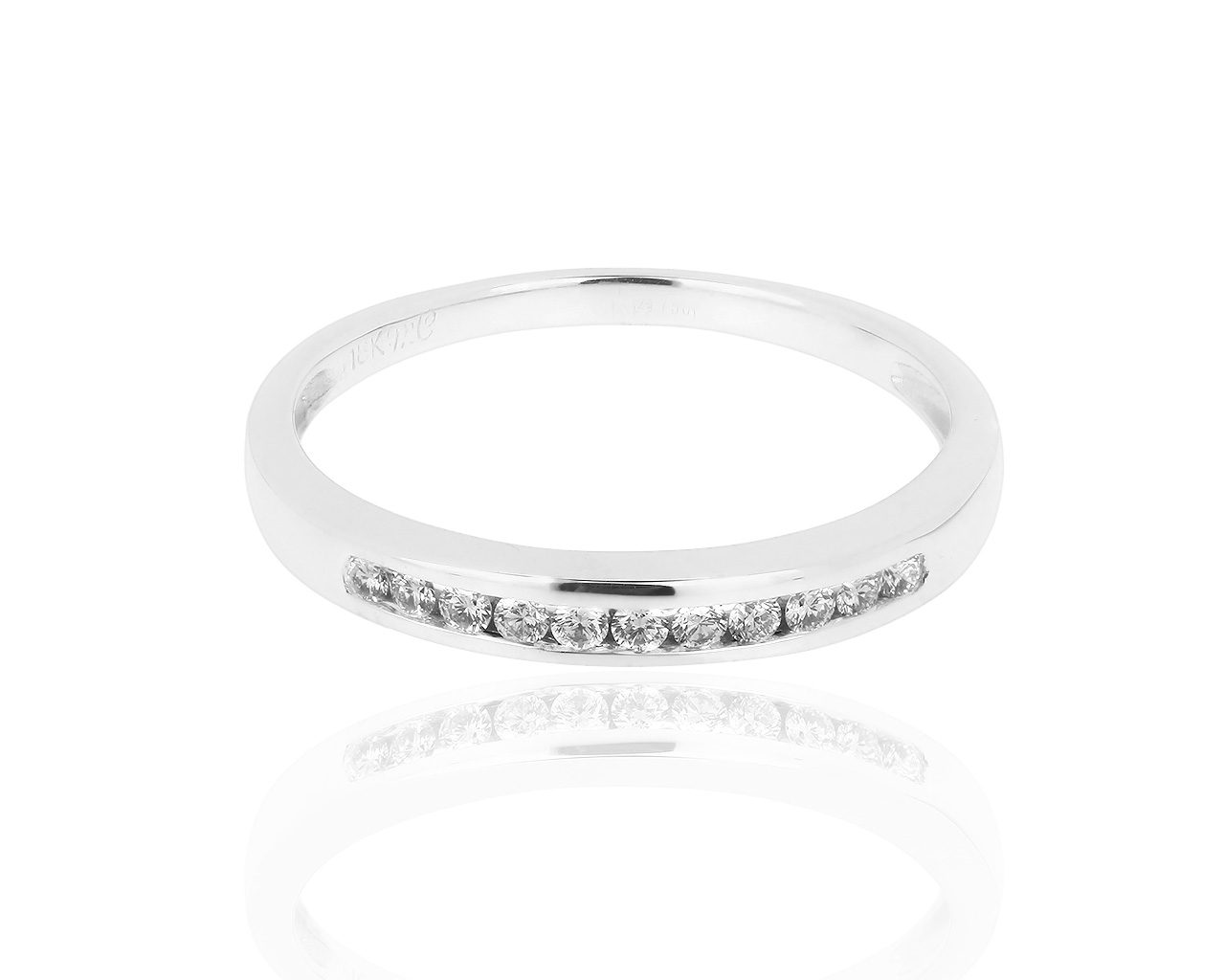 Золотое кольцо-дорожка с бриллиантами 0.16ct 271217/3 Золотое кольцо-дорожка с бриллиантами 0.16ct 271217/3