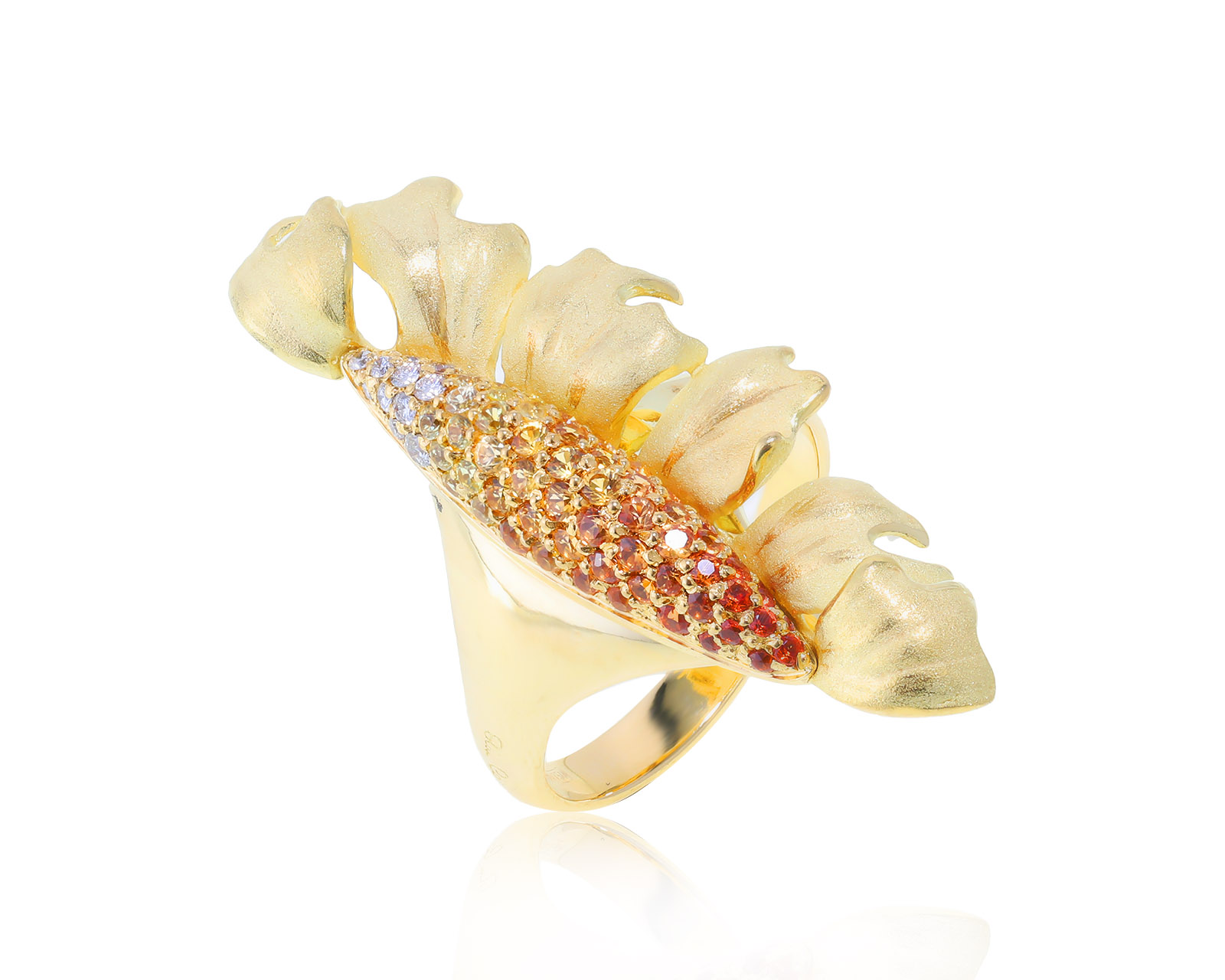 Оригинальное золотое кольцо с сапфирами 1.26ct Annamaria Cammilli 261222/3