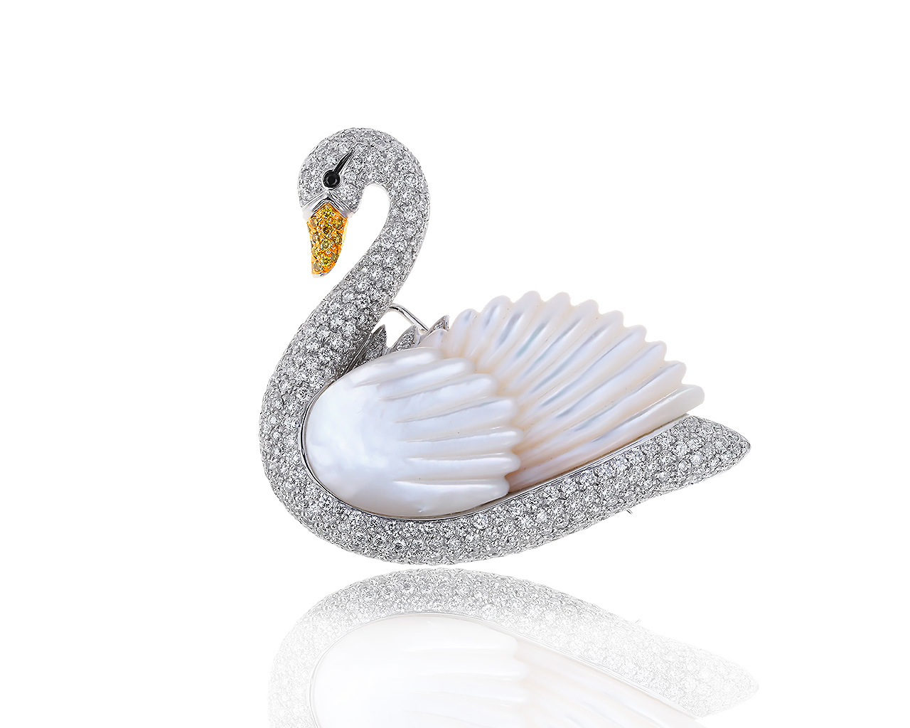 Оригинальная золотая брошь с бриллиантами 6.02ct Oro Trend 090819/36 Оригинальная золотая брошь с бриллиантами 6.02ct Oro Trend 090819/36