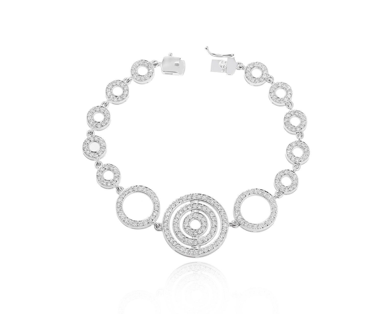 Золотой браслет с бриллиантами 2.66ct 150723/15