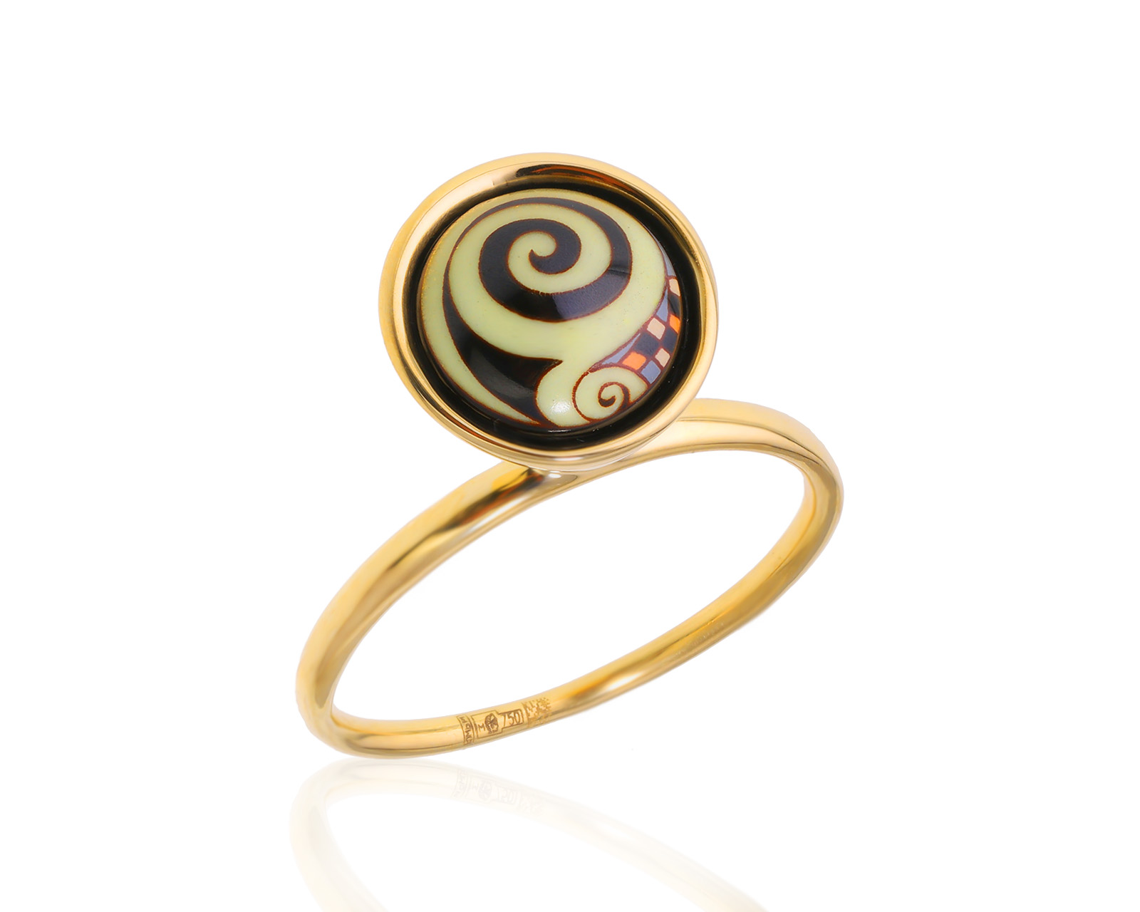 Оригинальное золотое кольцо с эмалью Frey Wille Ultra 140524/3