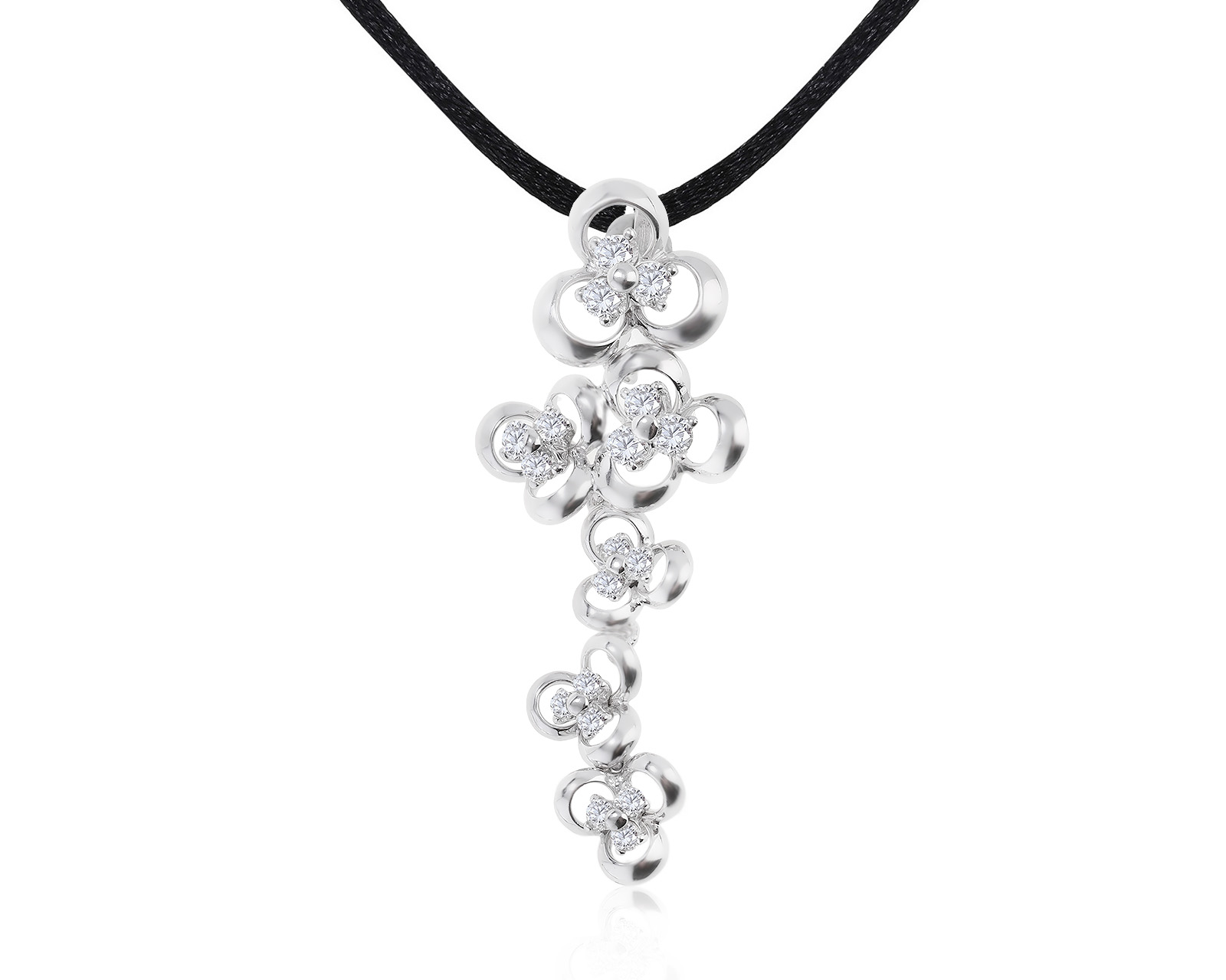 Притягательный золотой кулон с бриллиантами 0.90ct 250522/5
