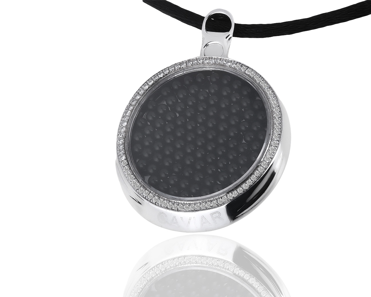 Оригинальная золотая подвеска с бриллиантами 0.50ct Roberto Coin Caviar 170419/10