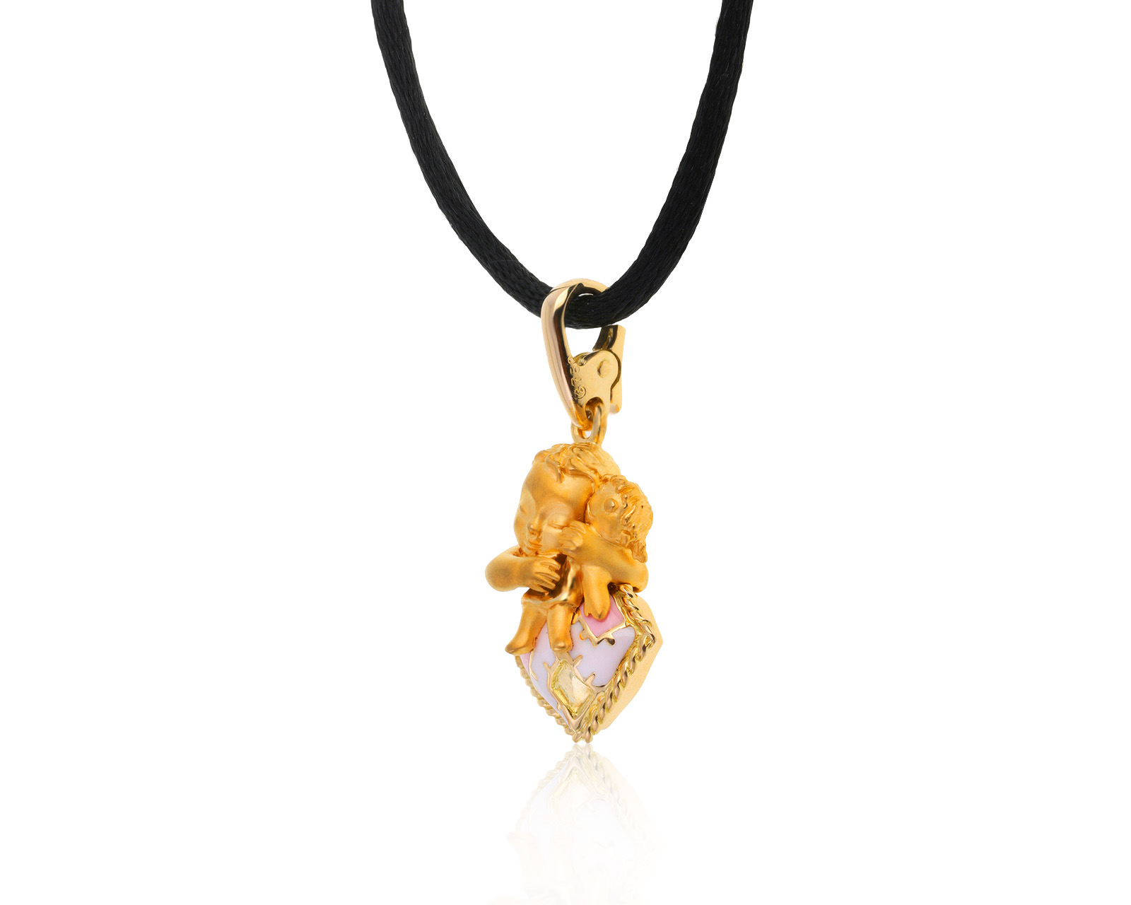 Оригинальный золотой кулон с эмалями Magerit Baby Girl