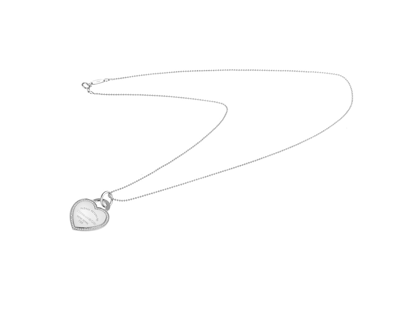 Золотой кулон с бриллиантами 0.20ct Return to Tiffany
