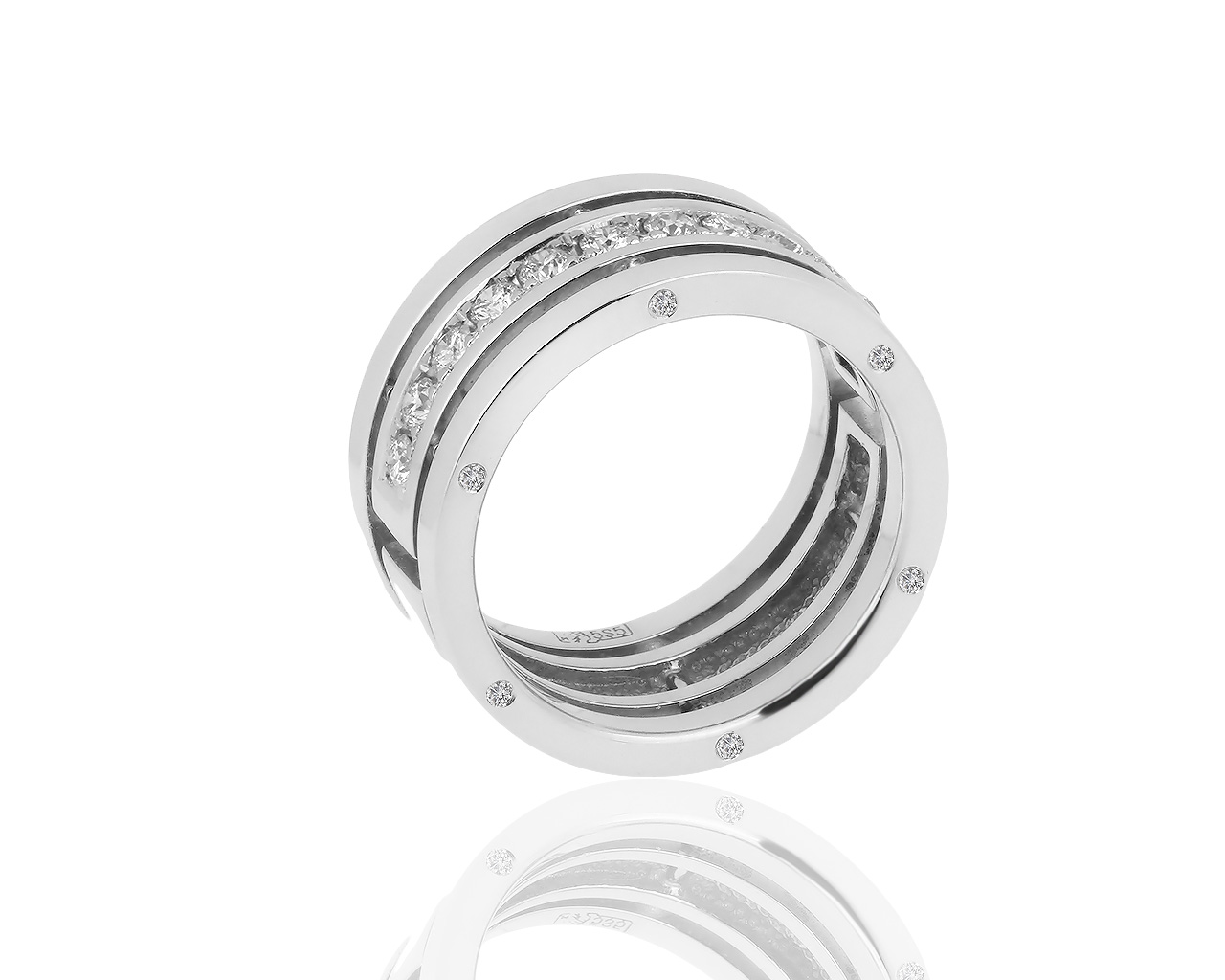 Золотое кольцо-дорожка с бриллиантами 0.41ct 050419/7