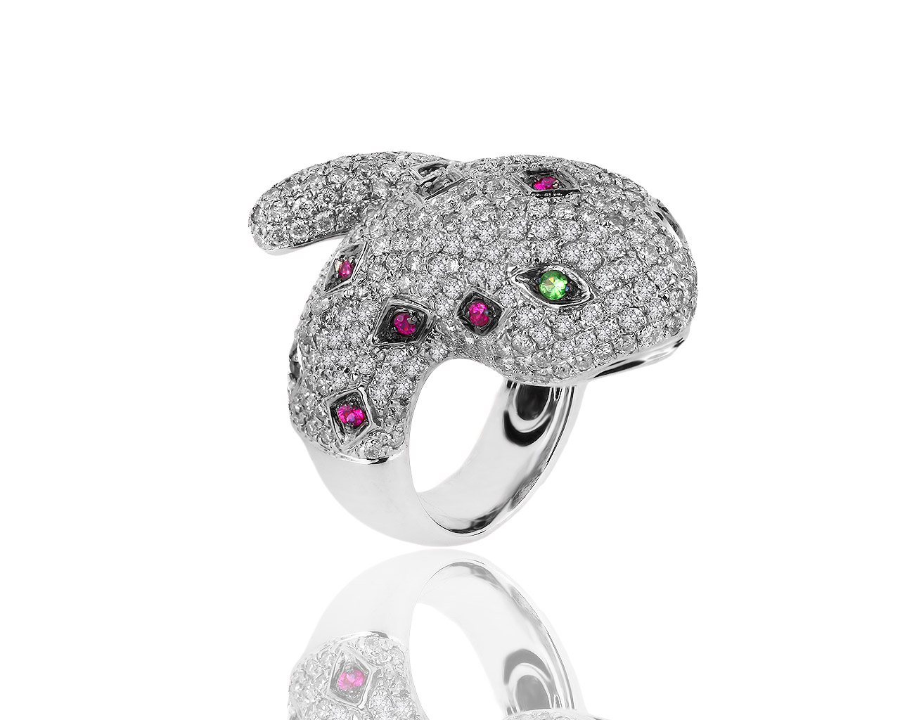 Превосходное золотое кольцо с бриллиантами 3.76ct 070719/1 Превосходное золотое кольцо с бриллиантами 3.76ct 070719/1