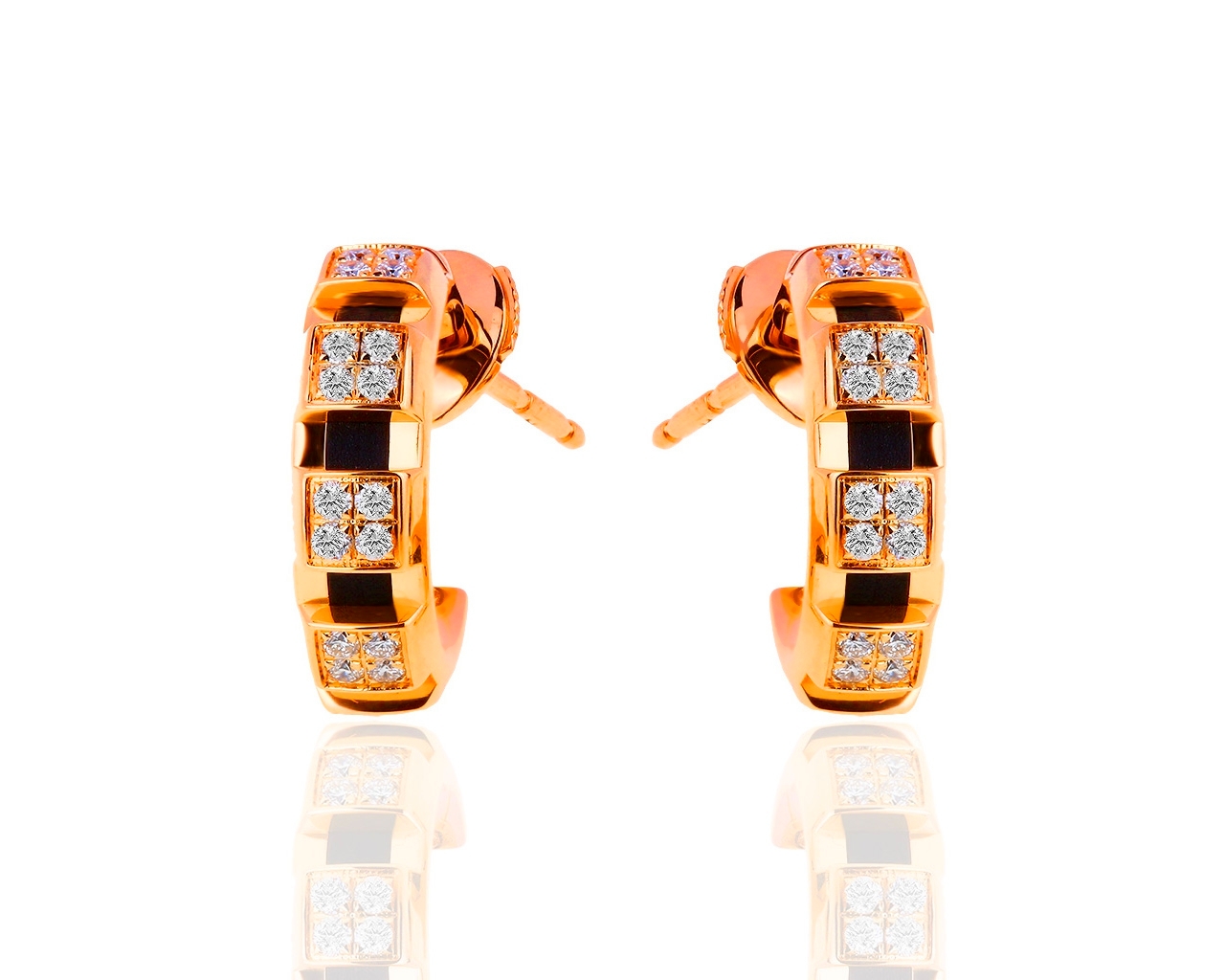 Оригинальные золотые серьги с бриллиантами 0.59ct Chaumet Class One 190319/12 Оригинальные золотые серьги с бриллиантами 0.59ct Chaumet Class One 190319/12