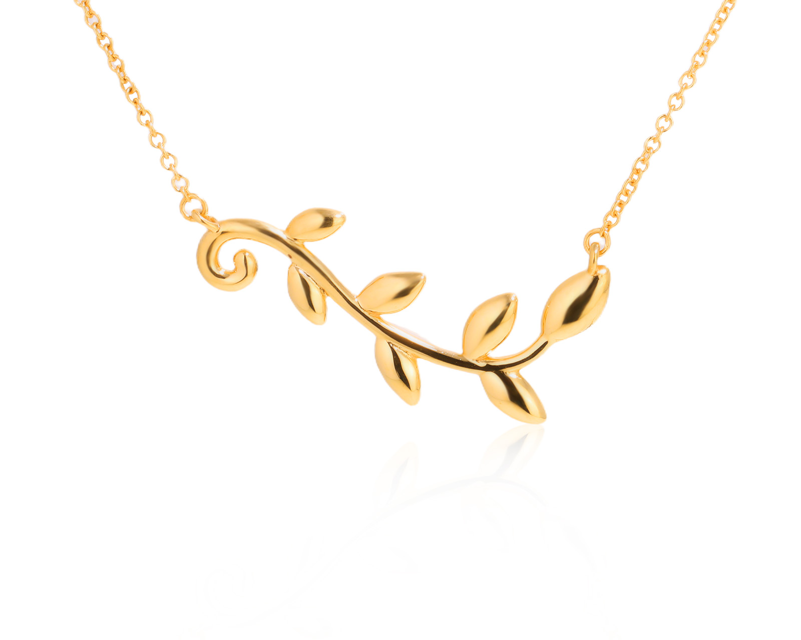 Оригинальное золотое колье Tiffany&Co Paloma Picasso Olive Leaf Vine 010825/1