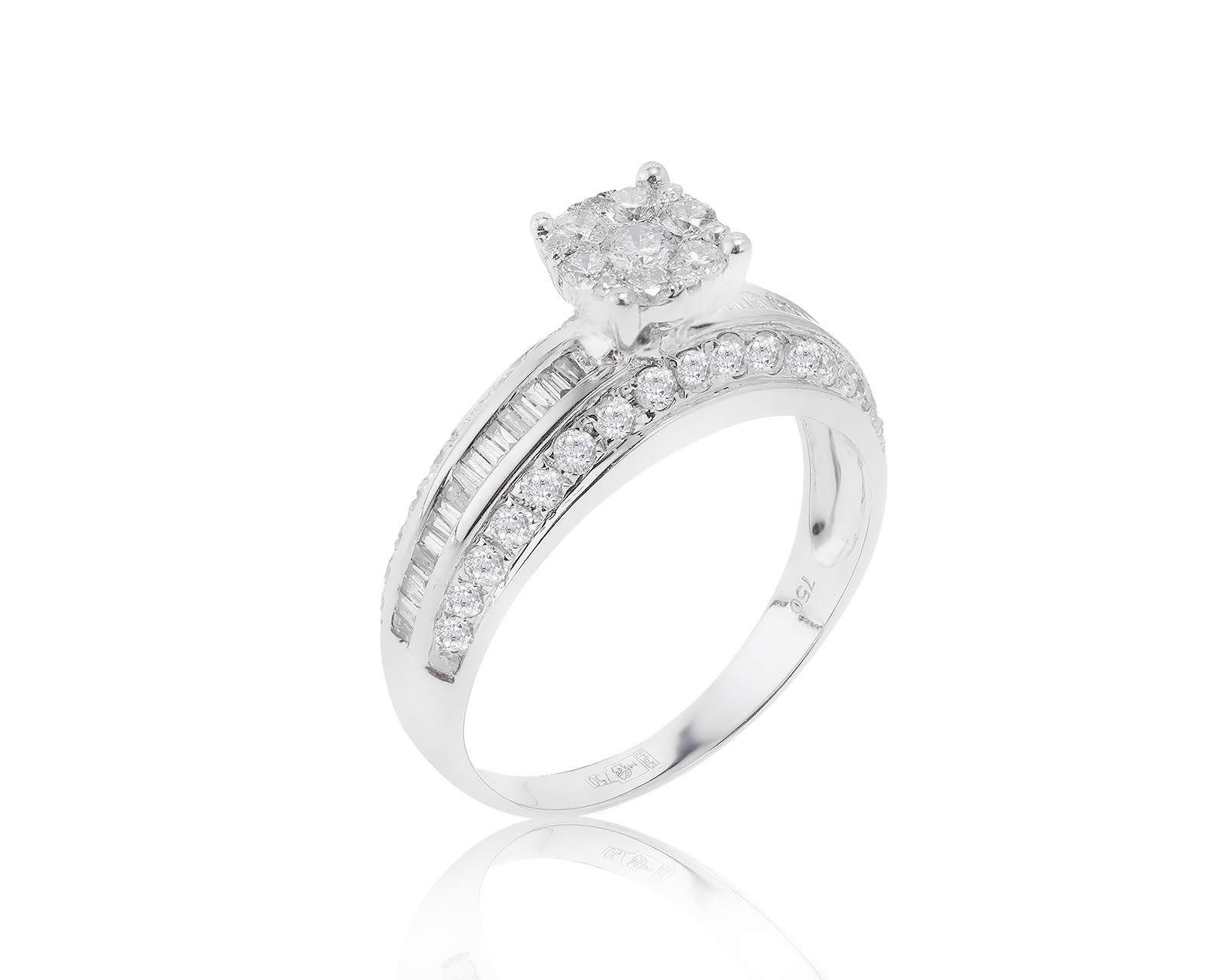 Великолепное золотое кольцо с бриллиантами 1.05ct 180423/5