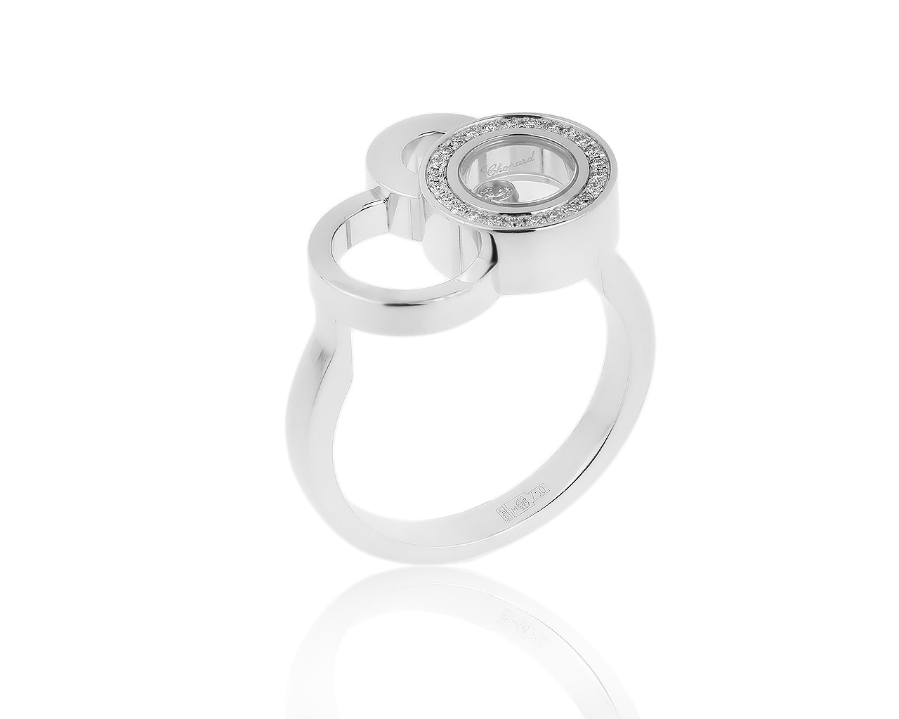 Оригинальное золотое кольцо с бриллиантами 0.11ct Chopard 201219/12