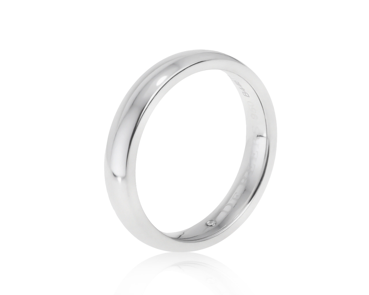 Оригинальное платиновое кольцо с бриллиантом 0.005ct De Beers Classic 010621/16 Оригинальное платиновое кольцо с бриллиантом 0.005ct De Beers Classic 010621/16