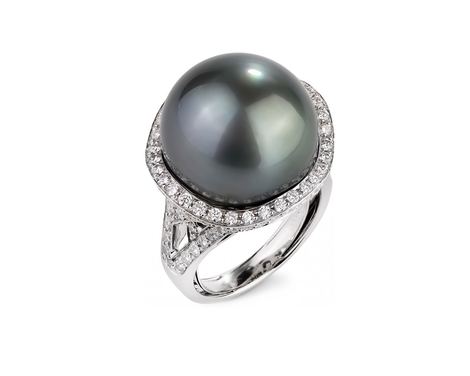 Оригинальное золотое кольцо с бриллиантами 1.58ct Cluev