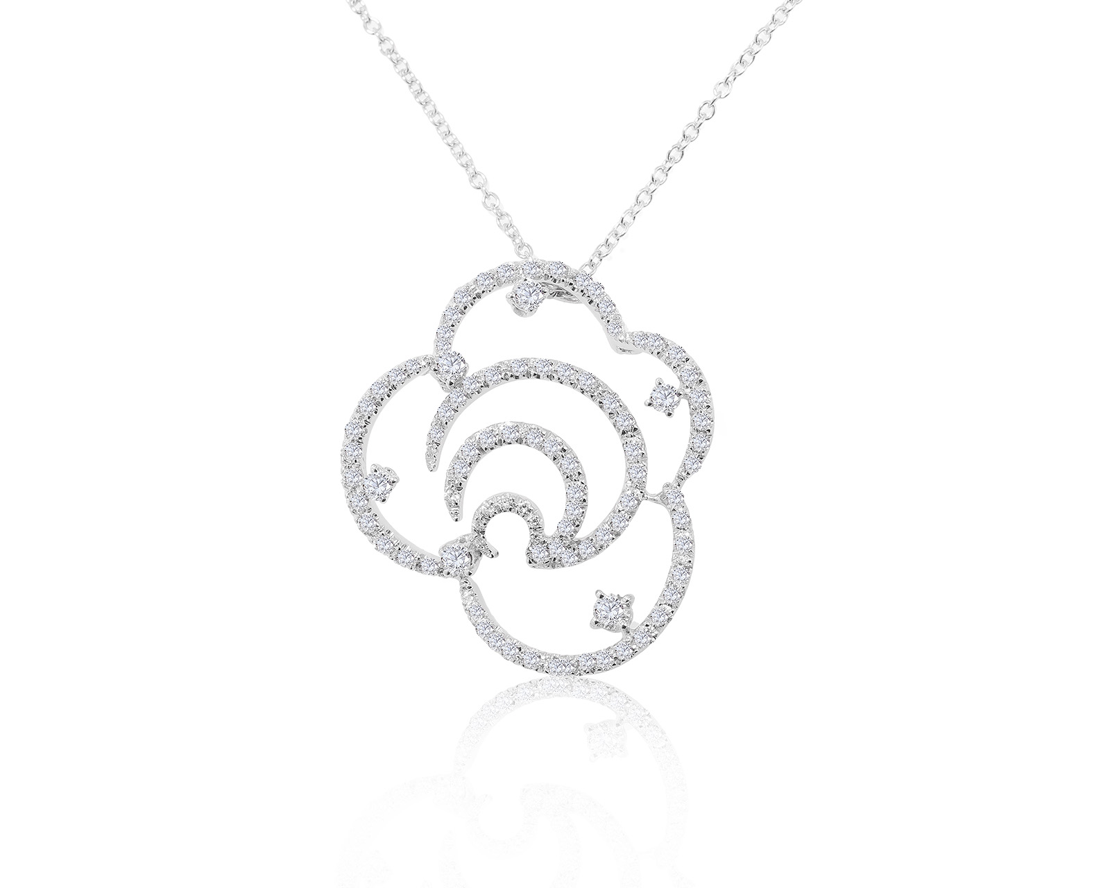 Оригинальное золотое колье с бриллиантами 1.47ct Stefan Hafner 100822/10