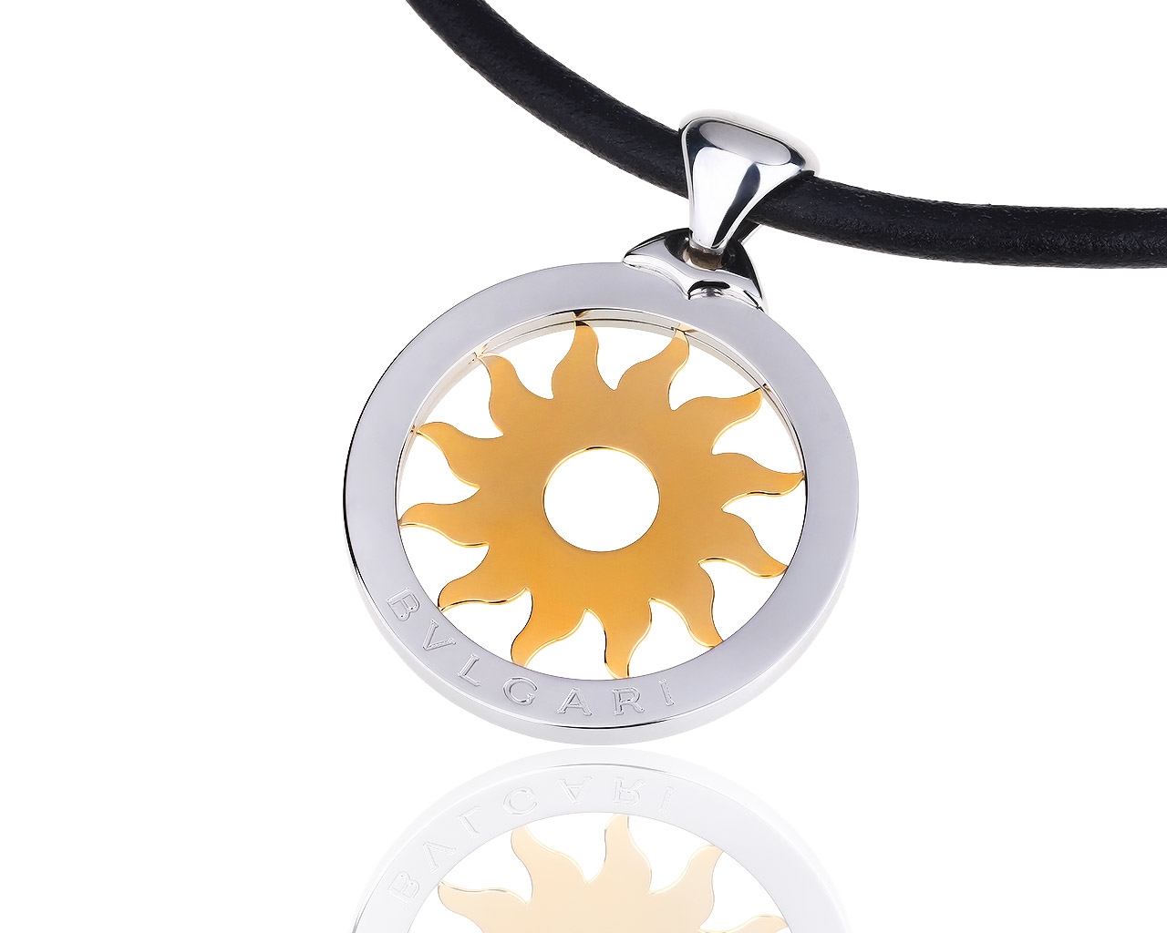 Элегантная золотая подвеска Bvlgari Tondo 070318/1