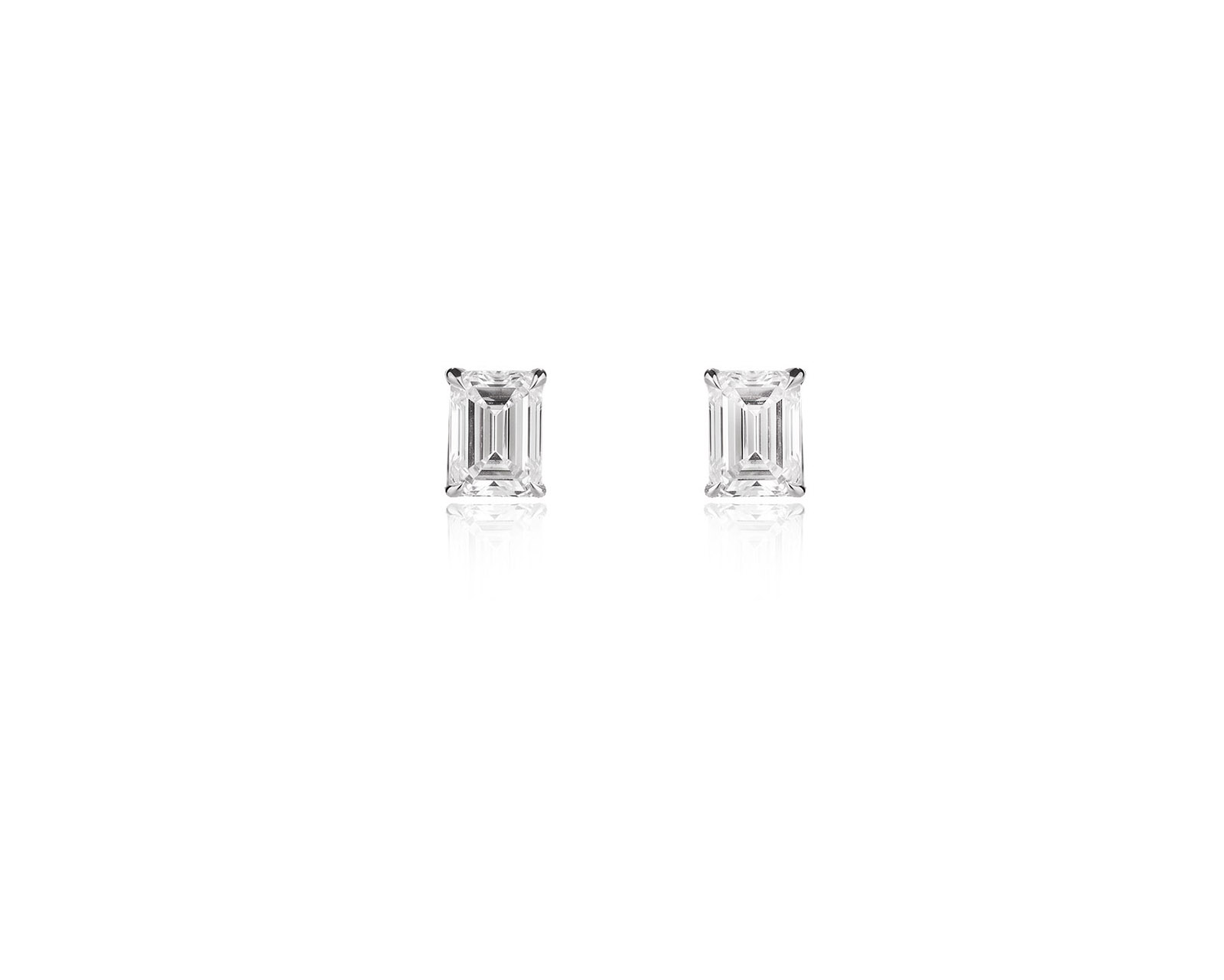 Платиновые серьги с бриллиантами 1.00ct Evgeny Matveev