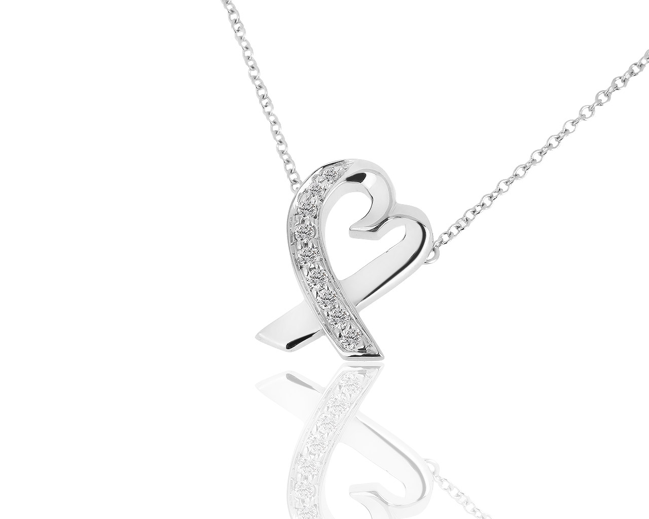 Стильная золотая подвеска с бриллиантами 0.14ct Tiffany&Co 161018/6