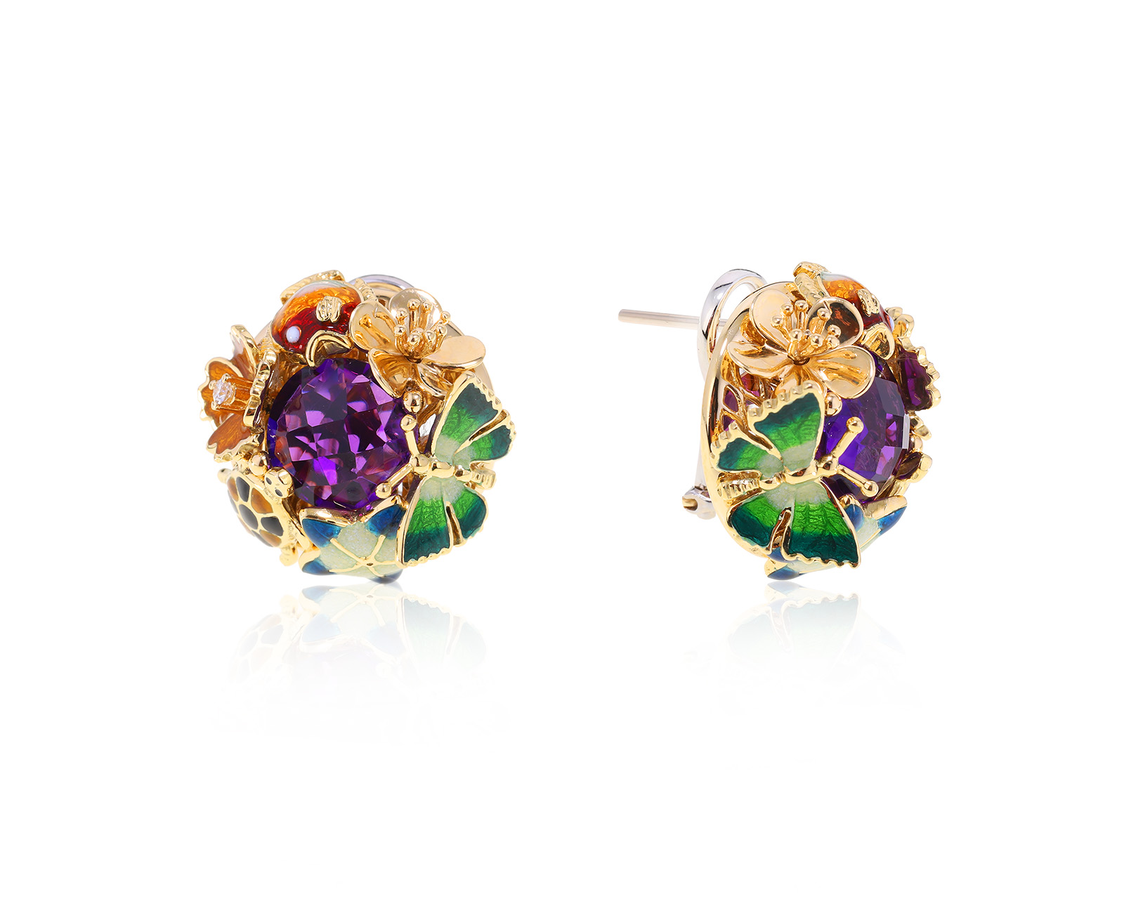 Оригинальные золотые серьги Roberto Bravo Noahs Ark 281122/2