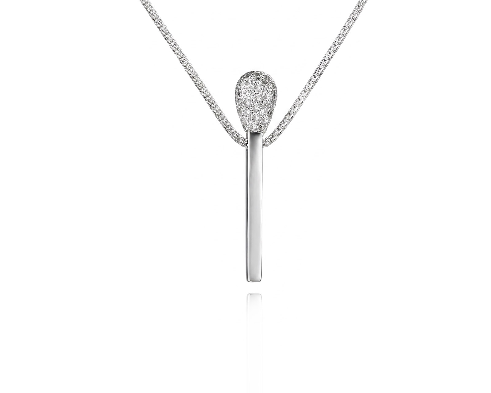 Золотое колье с бриллиантами 0.69ct 271125/1