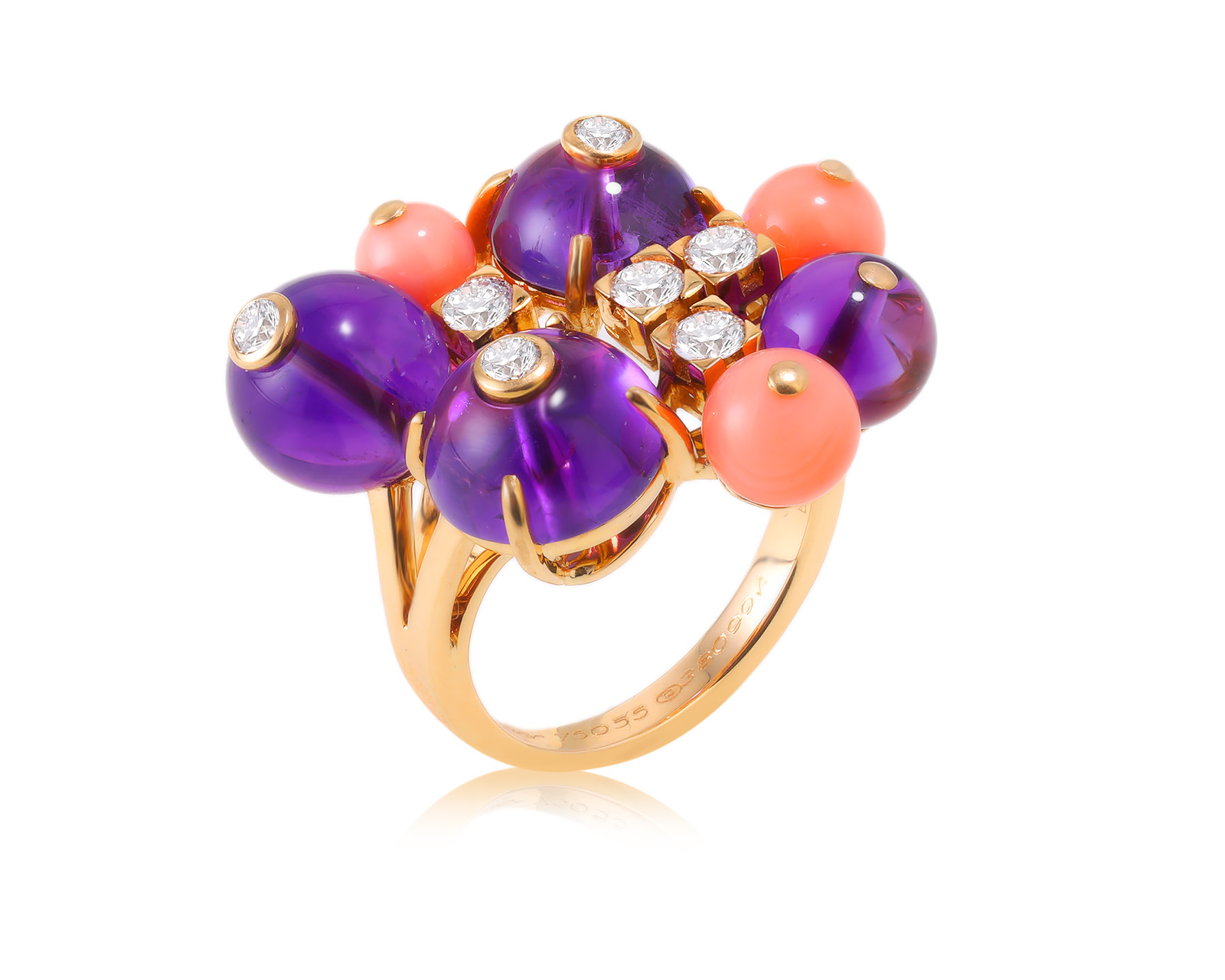 Оригинальное золотое кольцо Cartier Délices de Goa Dore 281123/11