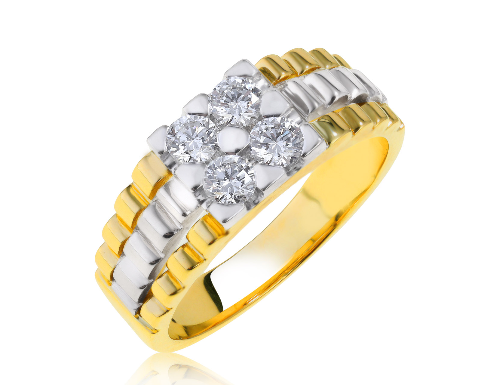Престижное золотое кольцо с бриллиантами 0.74ct 240821/7 Престижное золотое кольцо с бриллиантами 0.74ct 240821/7