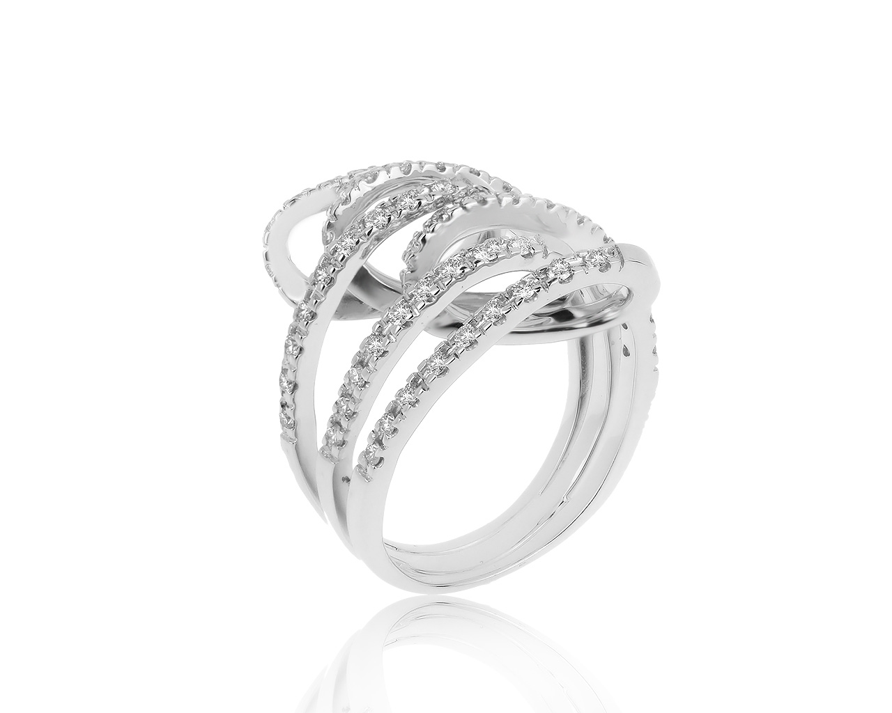 Потрясающее золотое кольцо с бриллиантами 0.86ct 181019/4 Потрясающее золотое кольцо с бриллиантами 0.86ct 181019/4