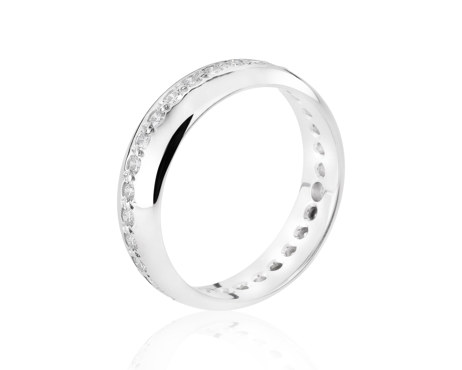 Прекрасное платиновое кольцо с бриллиантами 0.65ct 240821/5