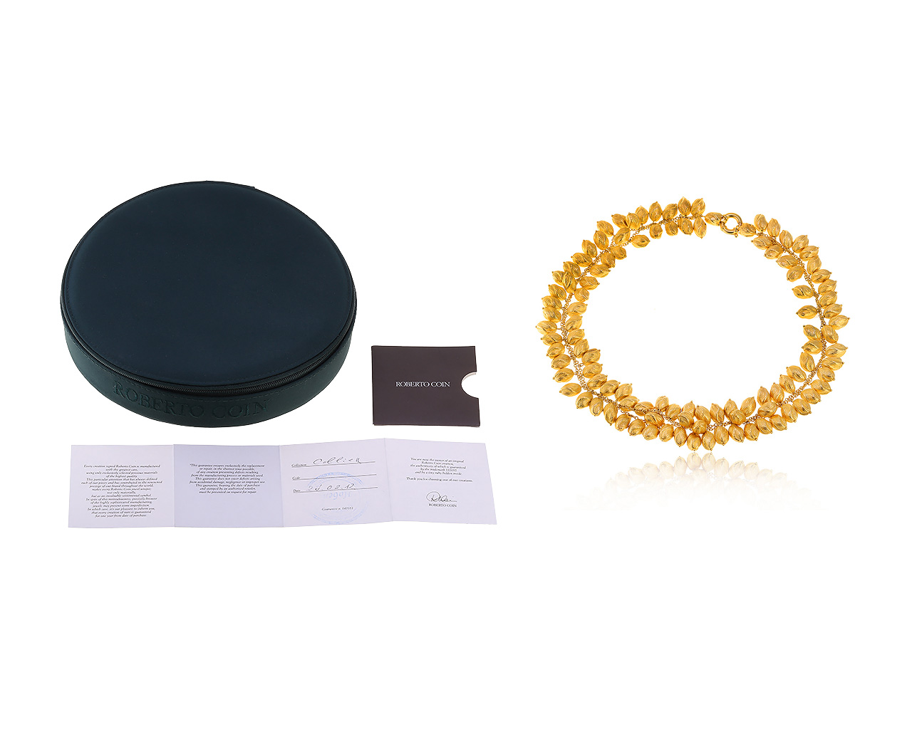 Оригинальное золотое колье Roberto Coin