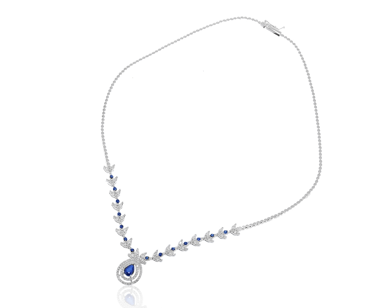 Притягательное золотое колье с бриллиантами 1.03ct