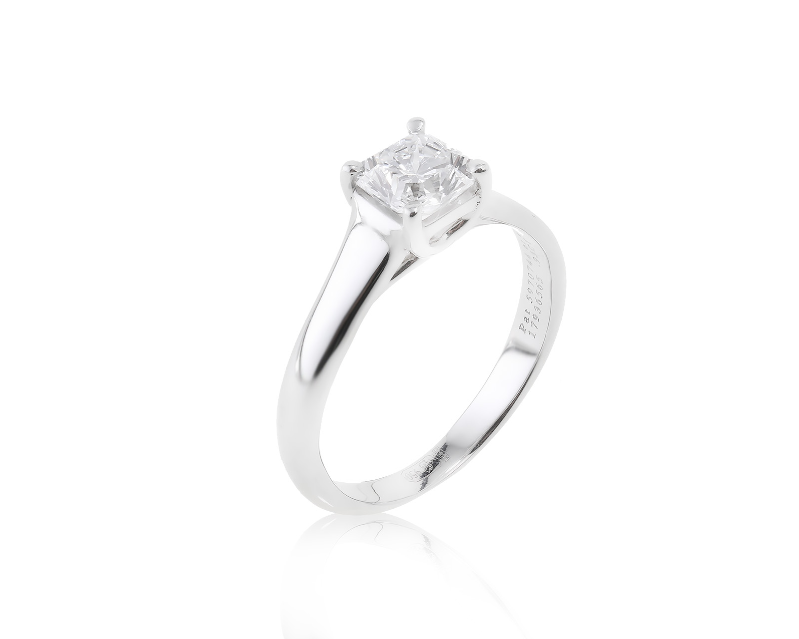 Оригинальное платиновое кольцо Tiffany&Co lucida 260623/1