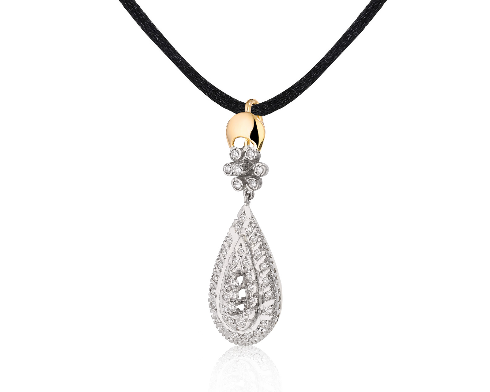 Превосходный золотой кулон с бриллиантами 0.44ct 040422/9