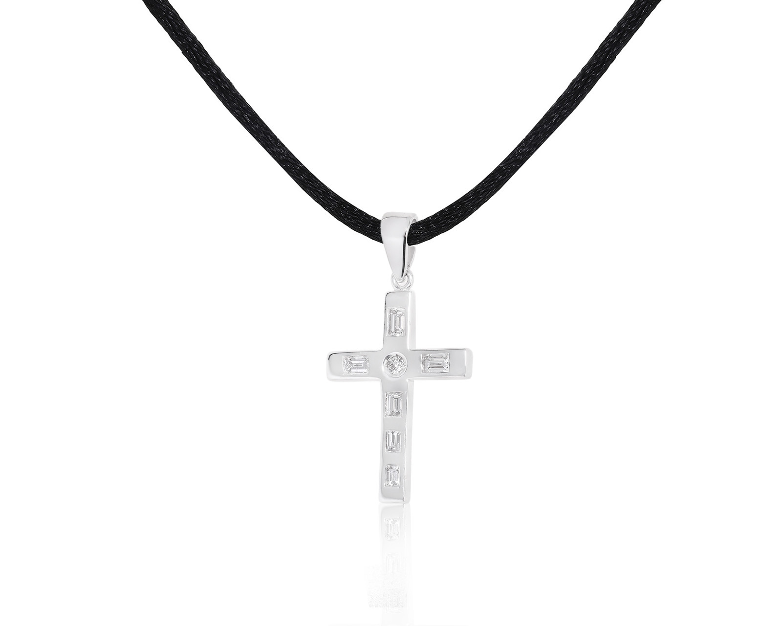 Солидный золотой кулон с бриллиантами 0.67ct 270122/5