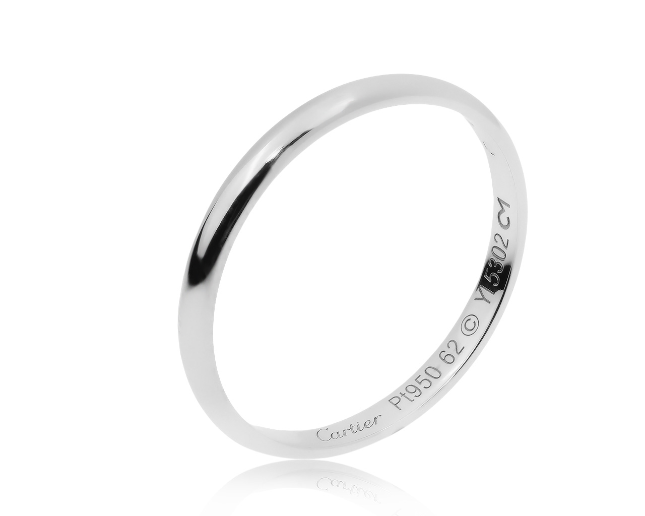 Оригинальное платиновое кольцо Cartier 1895 200720/1