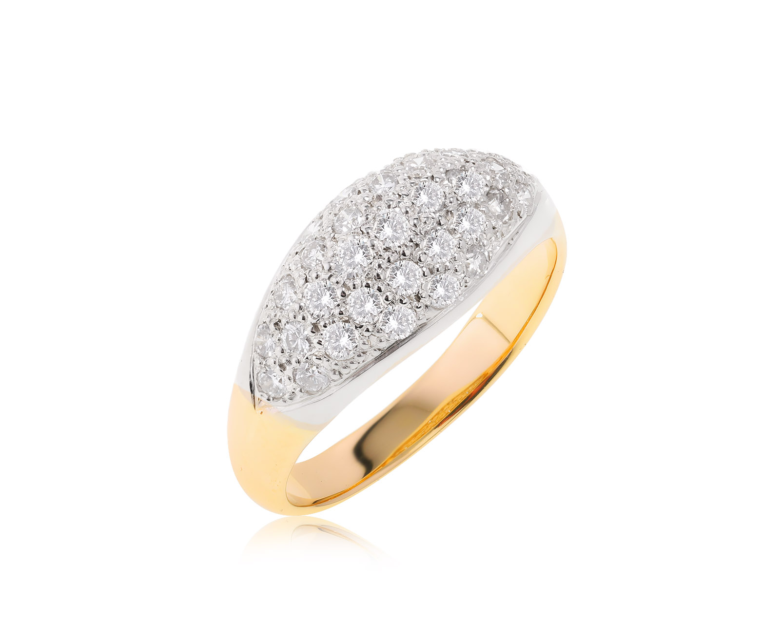 Винтажное золотое кольцо с бриллиантами 0.56ct СССР
