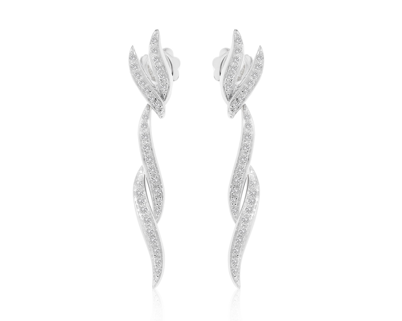 Оригинальные золотые серьги с бриллиантами 0.50ct Raima