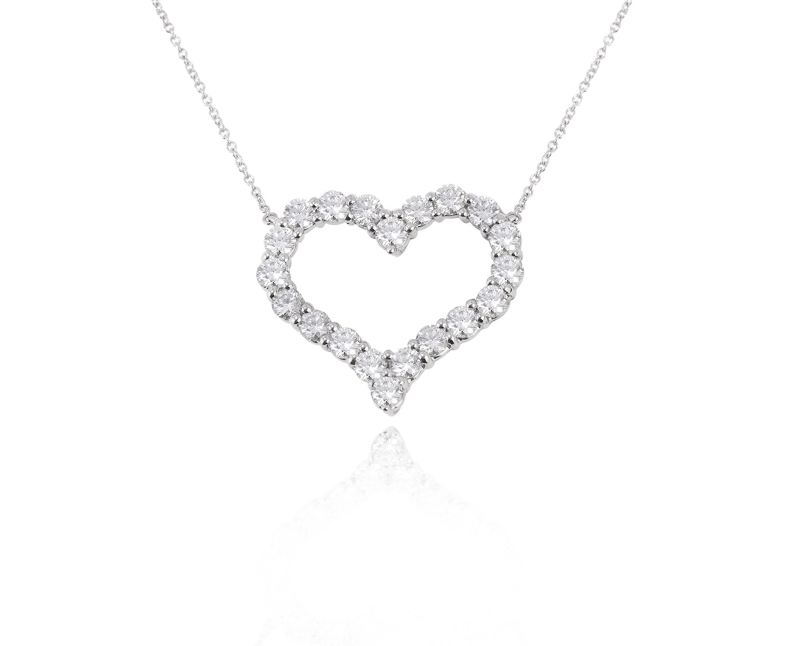 Оригинальное платиновое колье Tiffany&Co Heart 220324/1