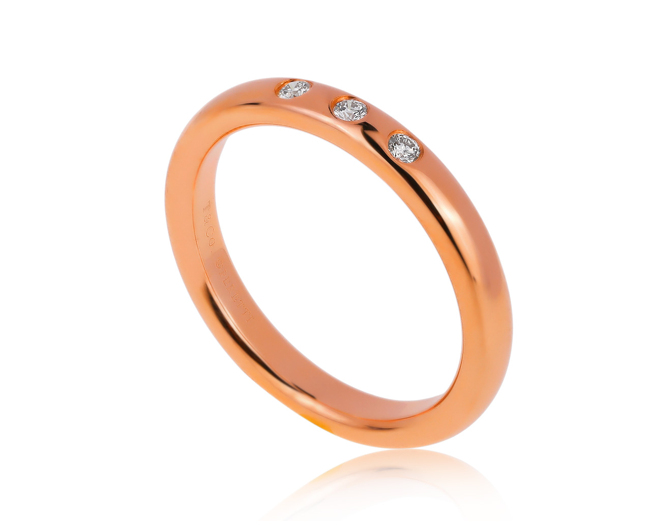 Оригинальное золотое кольцо с бриллиантами 0.06ct Tiffany&Co Elsa Peretti 210720/7