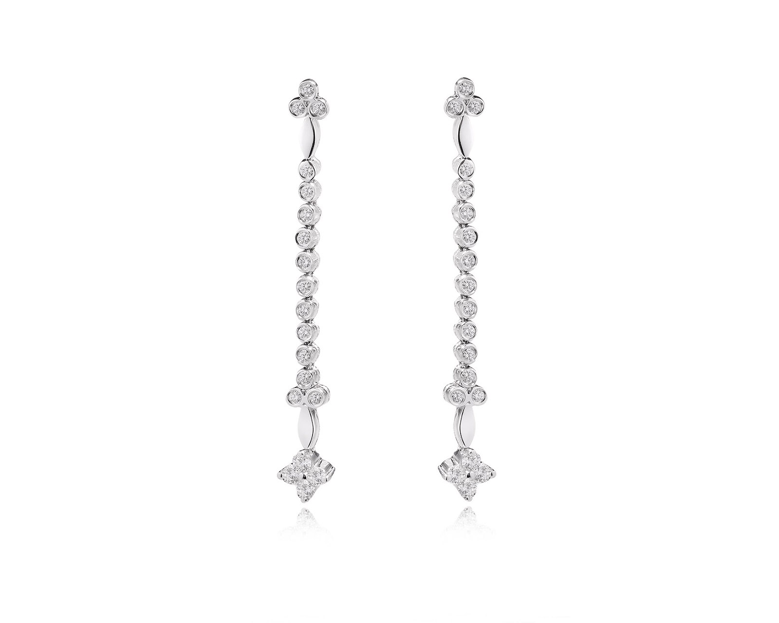 Оригинальные золотые серьги с бриллиантами 0.44ct Ralf Diamonds 060326/7