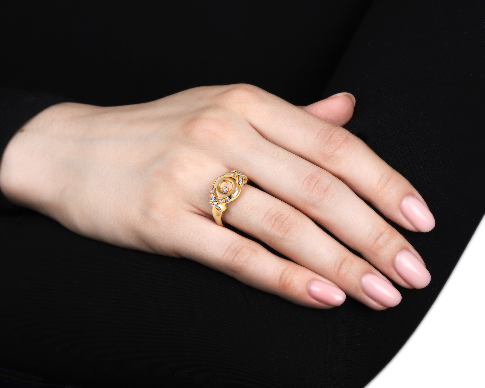 Оригинальное золотое кольцо Chopard