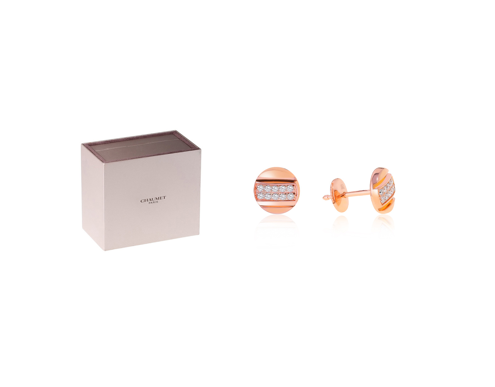 Оригинальные золотые серьги Chaumet Class One