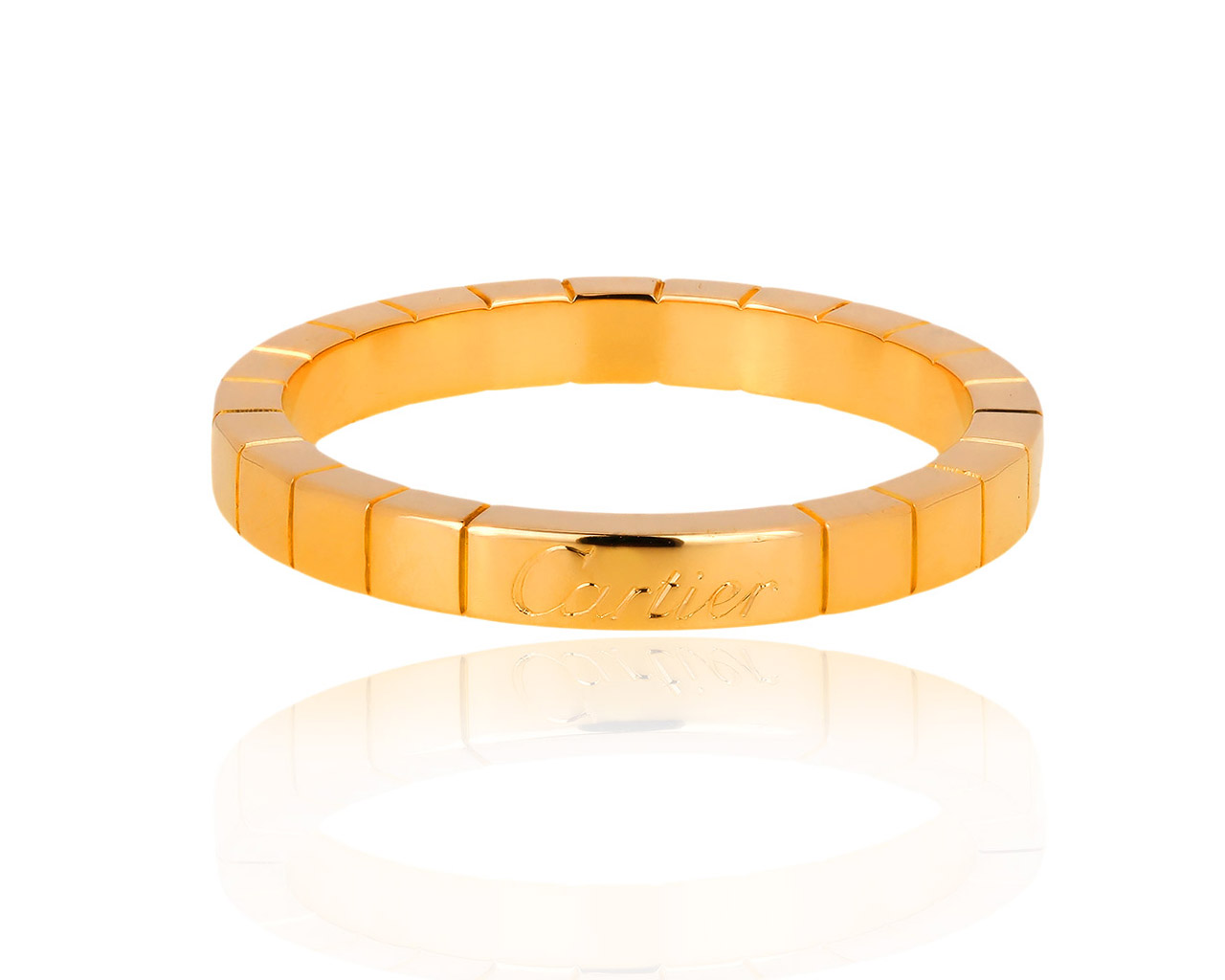 Стильное золотое кольцо Cartier Lanieres 251118/2