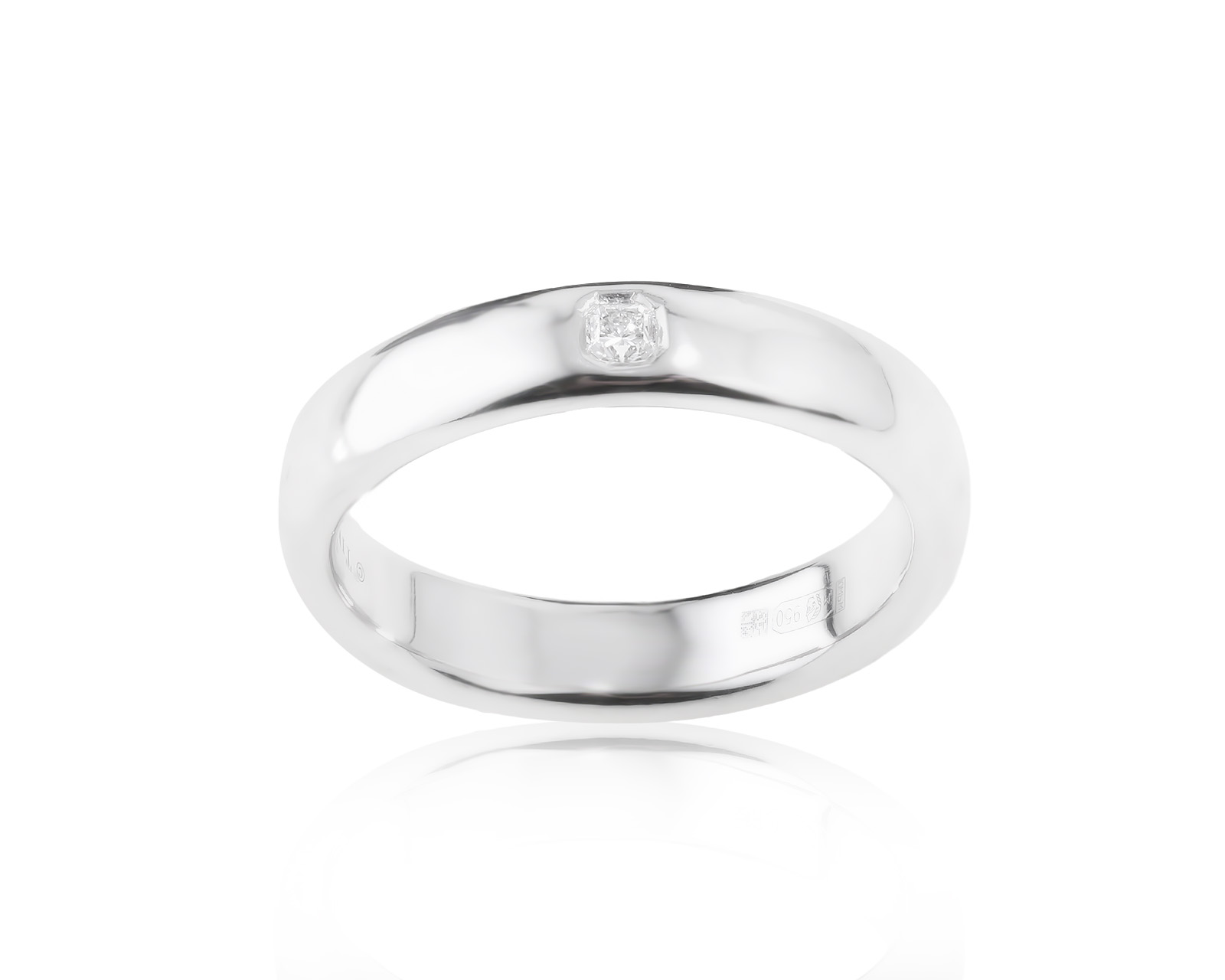 Оригинальное платиновое кольцо Tiffany&Co lucida 120124/4