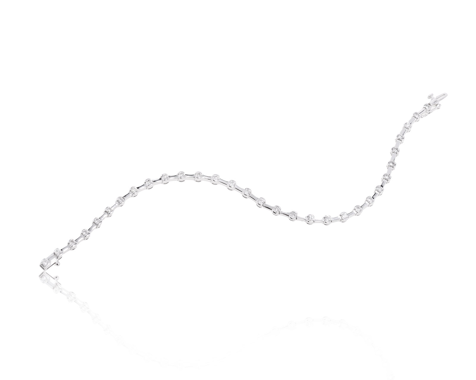 Безупречный золотой браслет с бриллиантами 1.08ct 131222/2