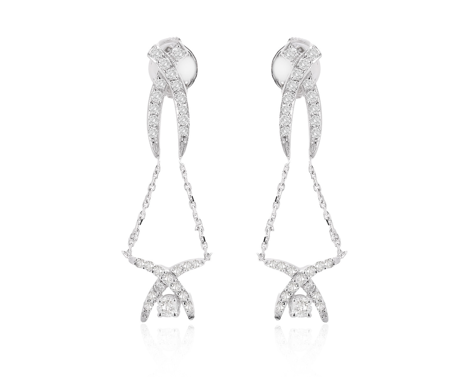 Оригинальные золотые серьги с бриллиантами 0.82ct Roberto Bravo 250925/4