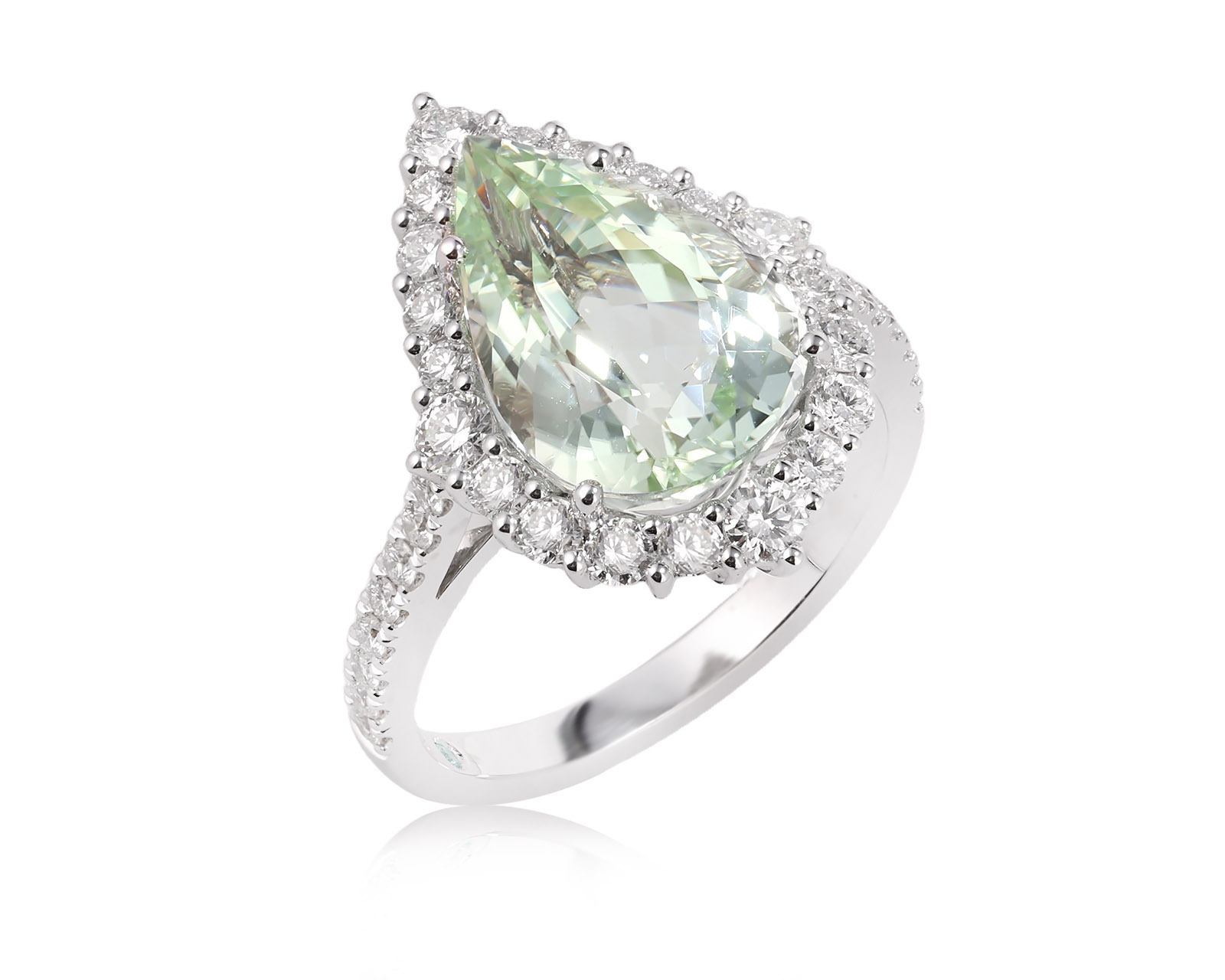 Золотое кольцо с турмалином параиба 5.42ct Evgeny Matveev 250326/Б289