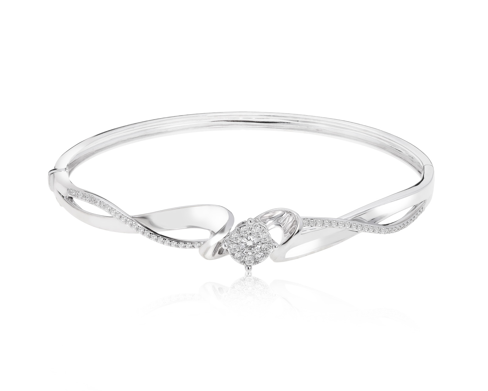 Великолепный золотой браслет с бриллиантами 0.55ct