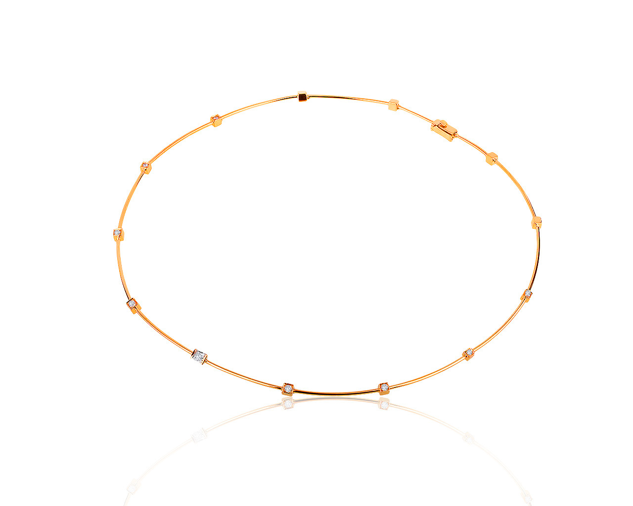 Оригинальное золотое колье с бриллиантами 0.50ct Boucheron