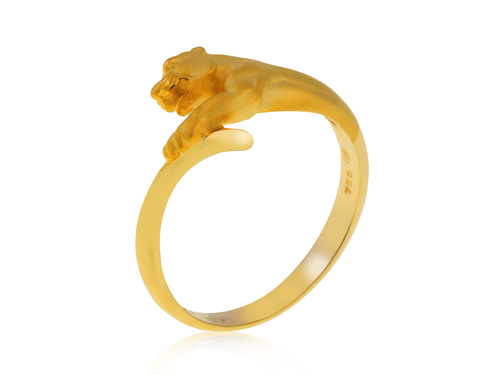 Оригинальное золотое кольцо Carrera y Carrera Panthere 230721/2