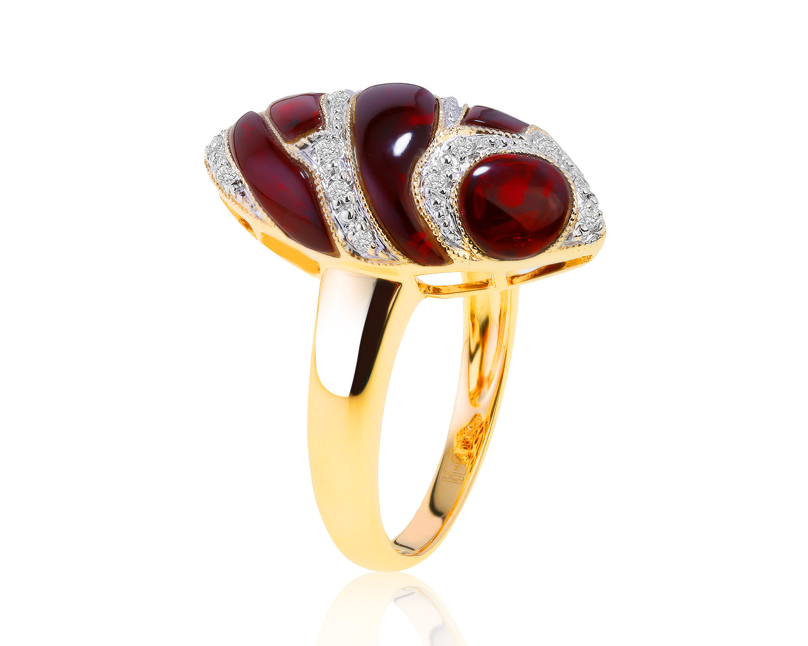 Потрясающее золотое кольцо с бриллиантами 0.38ct 031021/2