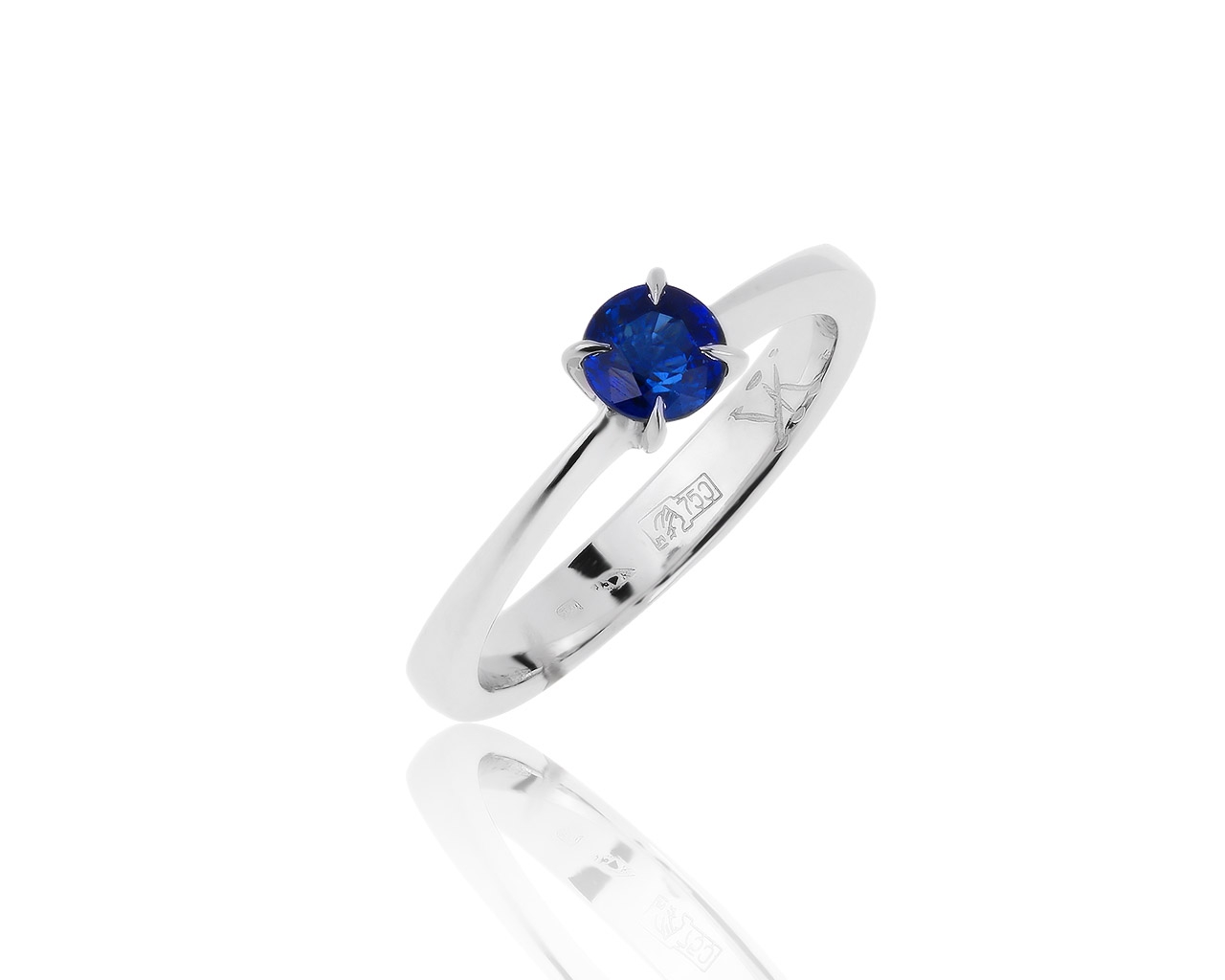 Оригинальное золотое кольцо с сапфиром 0.46ct Korloff 310120/6